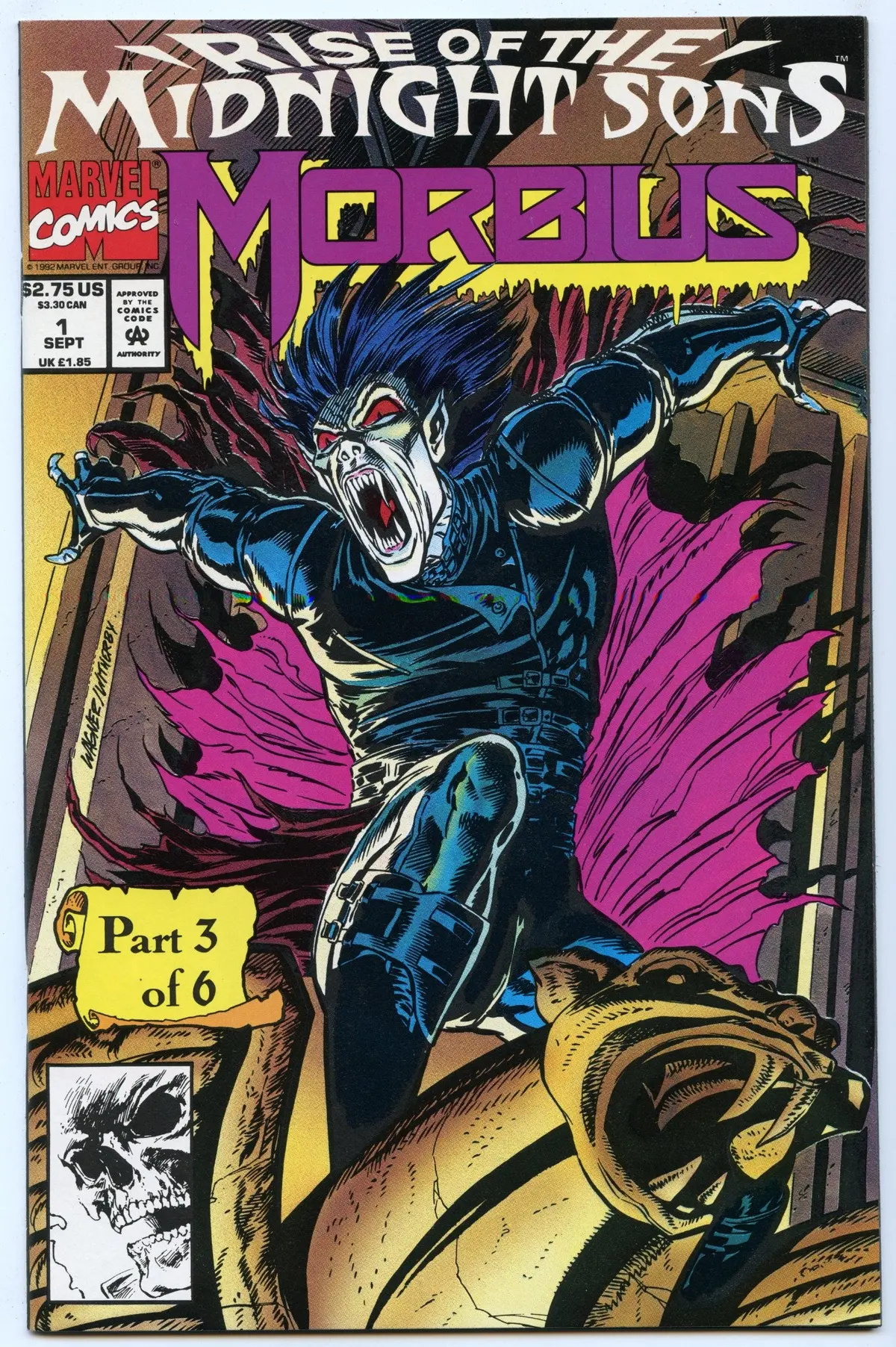Morbius: The Living Vampire 1 (Sep 1992) Nm- (9.2) (Unbagged) 1