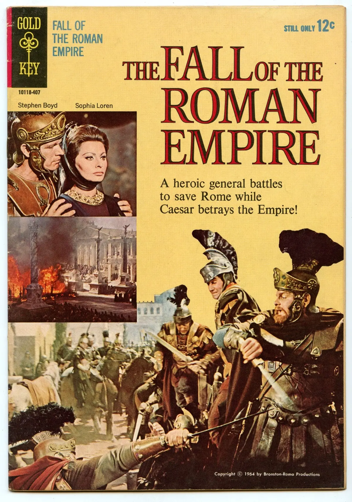 Movie Comics - Fall Of The Roman Empire  (Jul 1964) Fi/Vf (7.0) 1