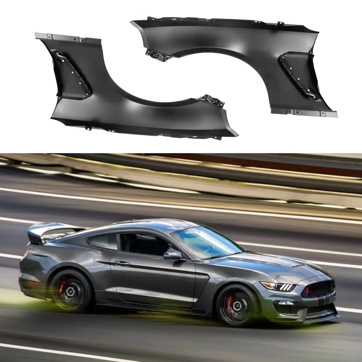 For 2018-2023 Ford Mustang Gt350 Style Replacement Front Fenders 1