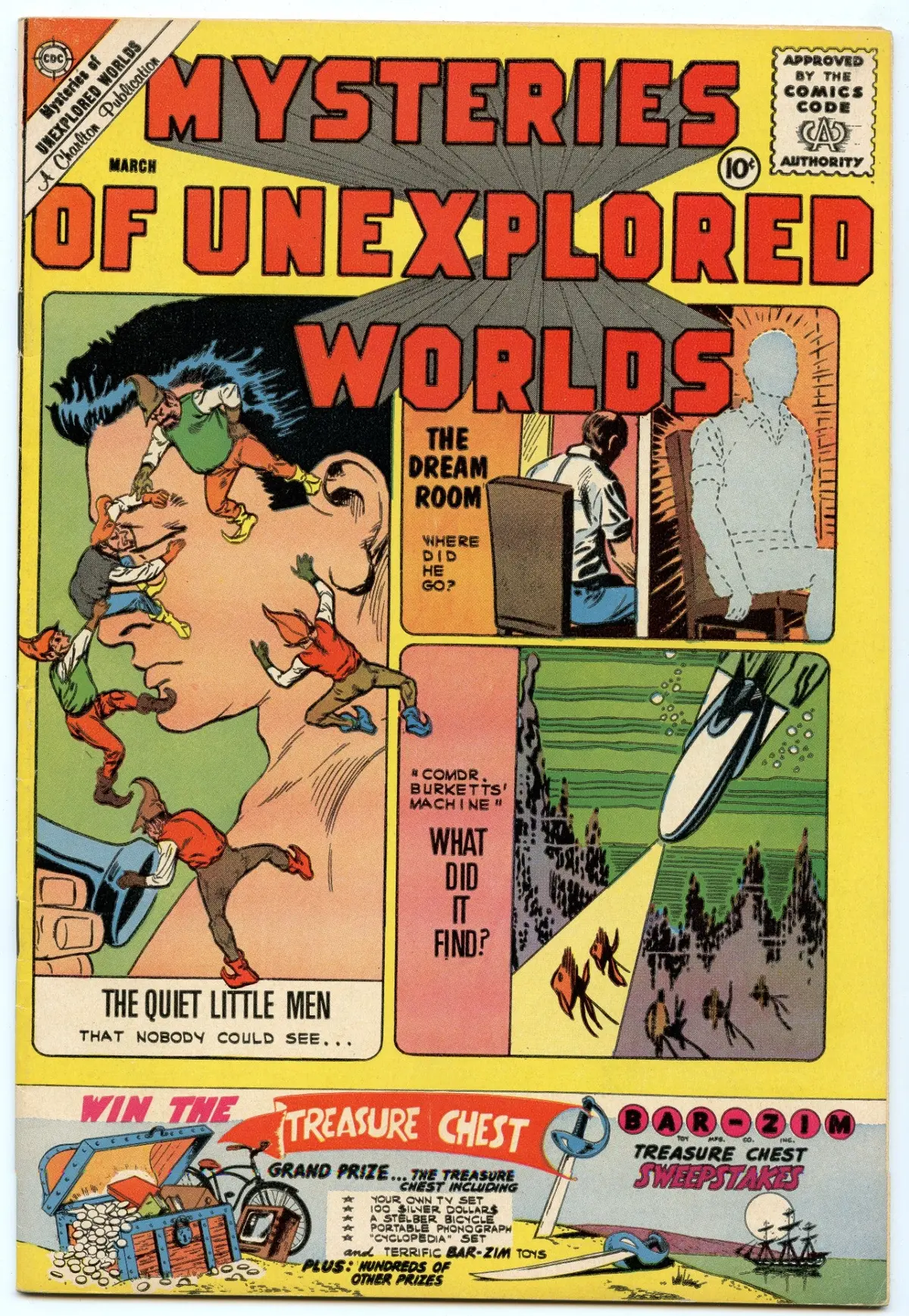 Mysteries Of Unexplored Worlds 23 (Mar 1961) Vf (8.0) 1