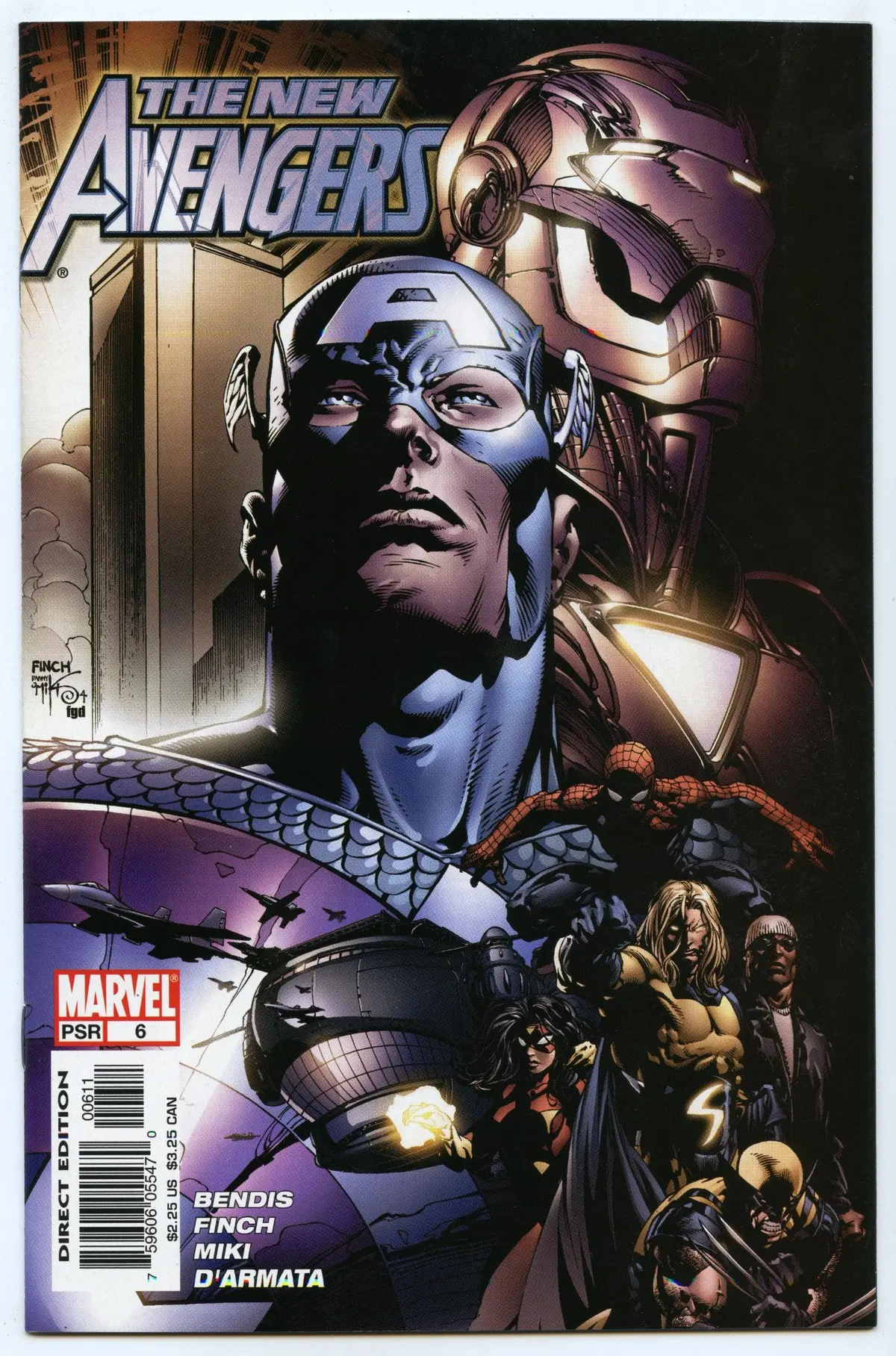 New Avengers 6 (Jun 2005) Nm- (9.2) - 2Nd Maria Hill Apearance 1