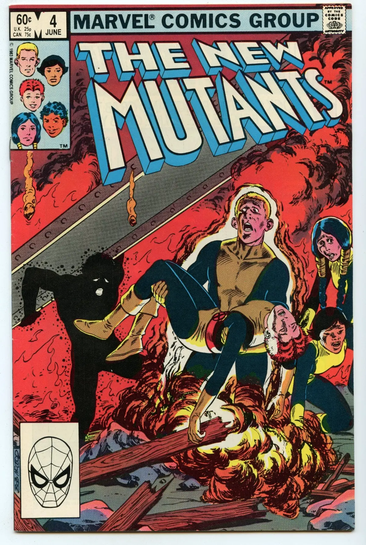 New Mutants 4 (Jun 1983) Nm- (9.2) 1