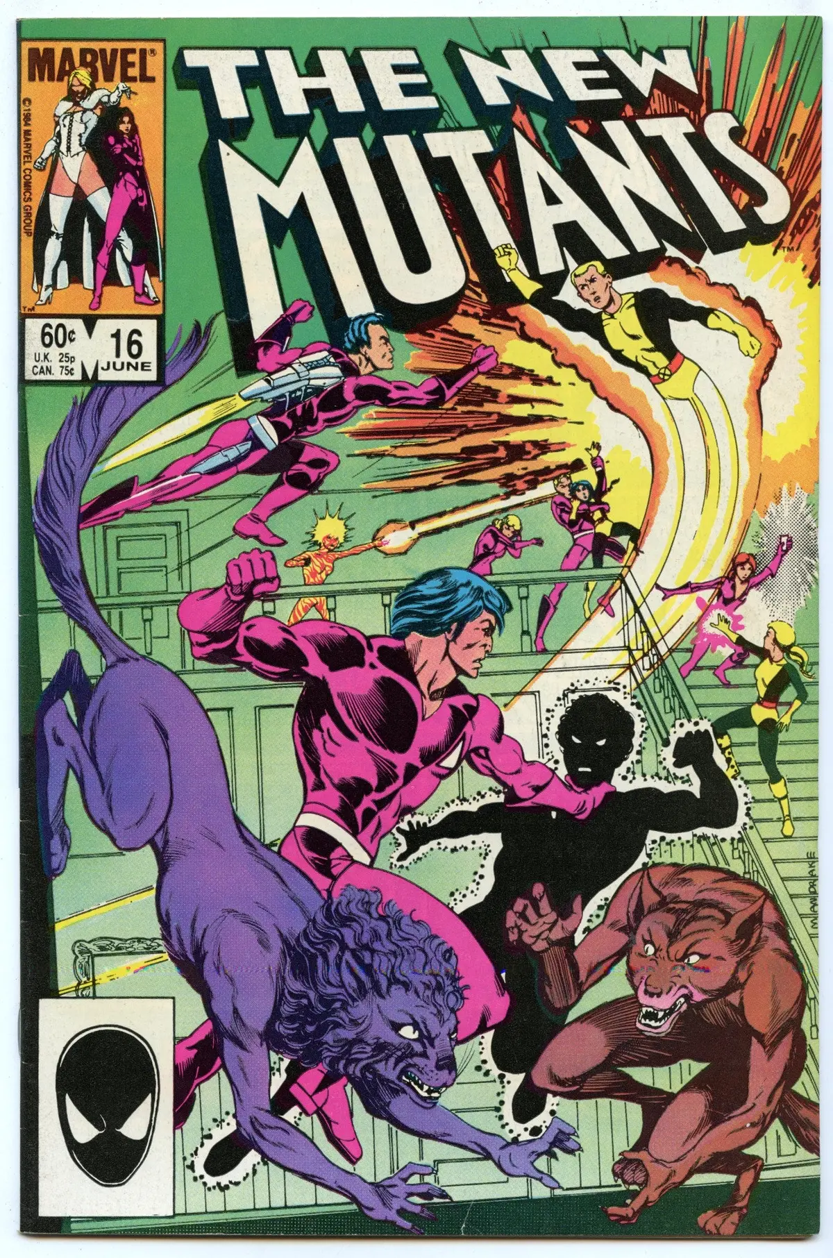 New Mutants 16 (Jun 1984) Nm- (9..2) - 1St Appearance Warpath 1