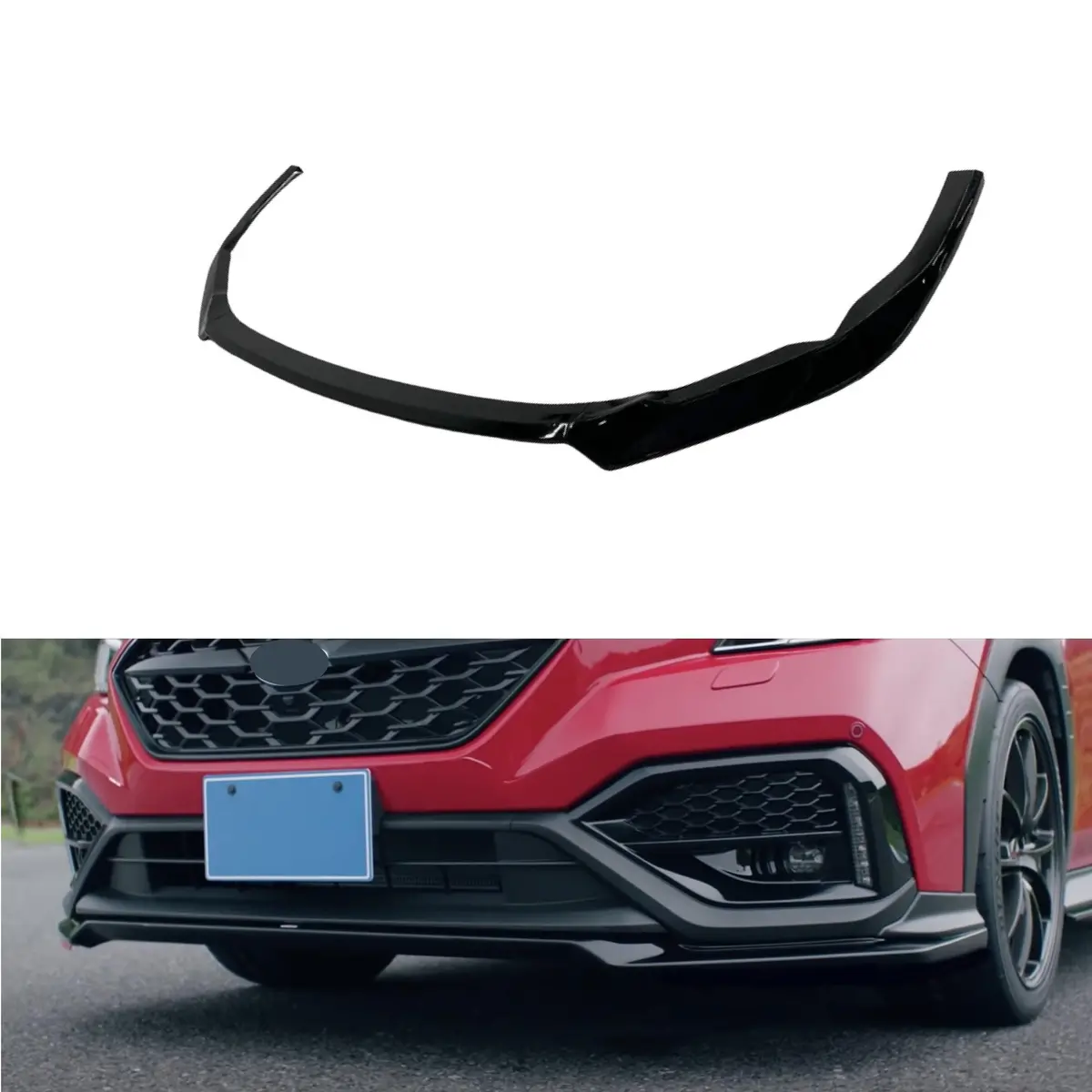 2022-2026 Subaru Wrx Vb - Sti Style Front Lip - Gloss Black 1