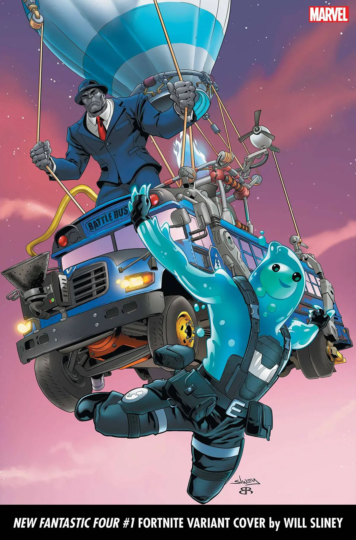 New Fantastic Four #1 (Of 5) Sliney Fortnite Var 1