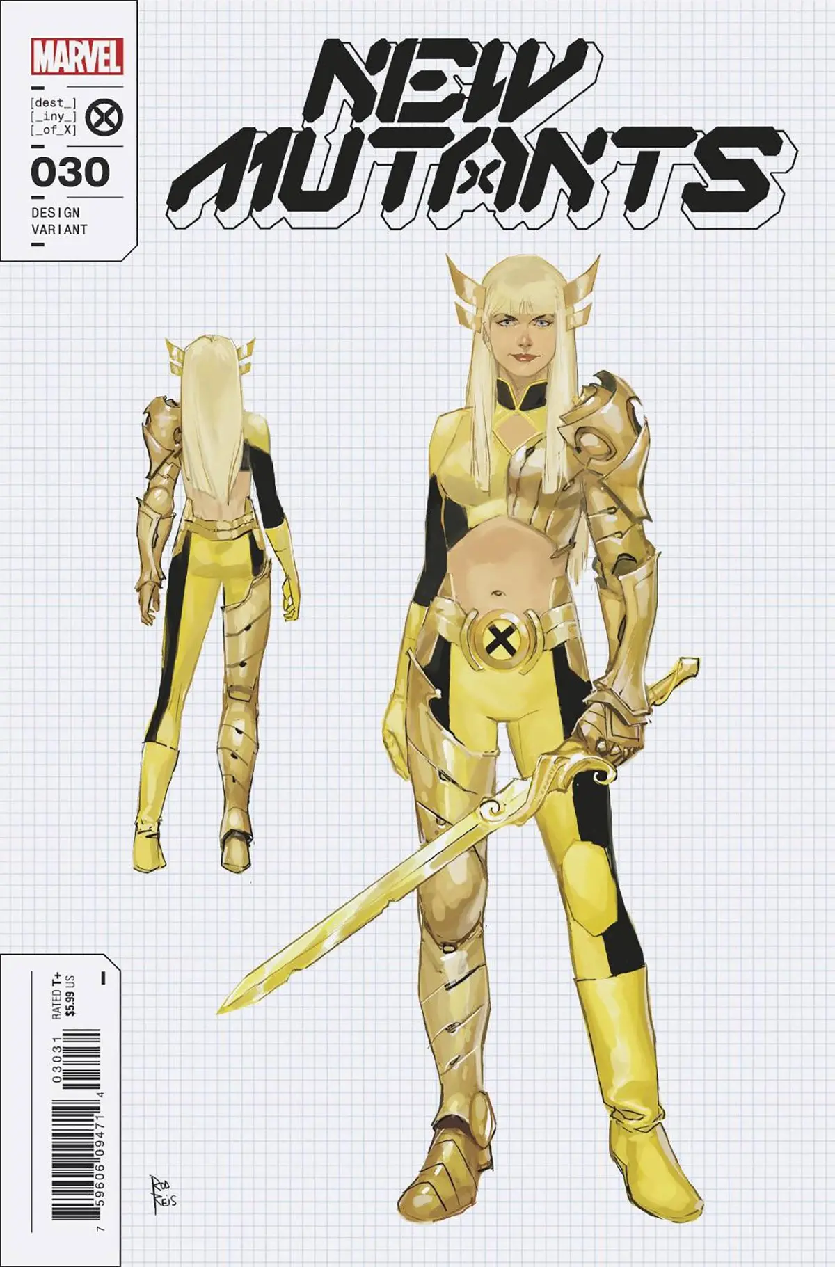 New Mutants #30 10 Copy Incv Reis Design Var 1