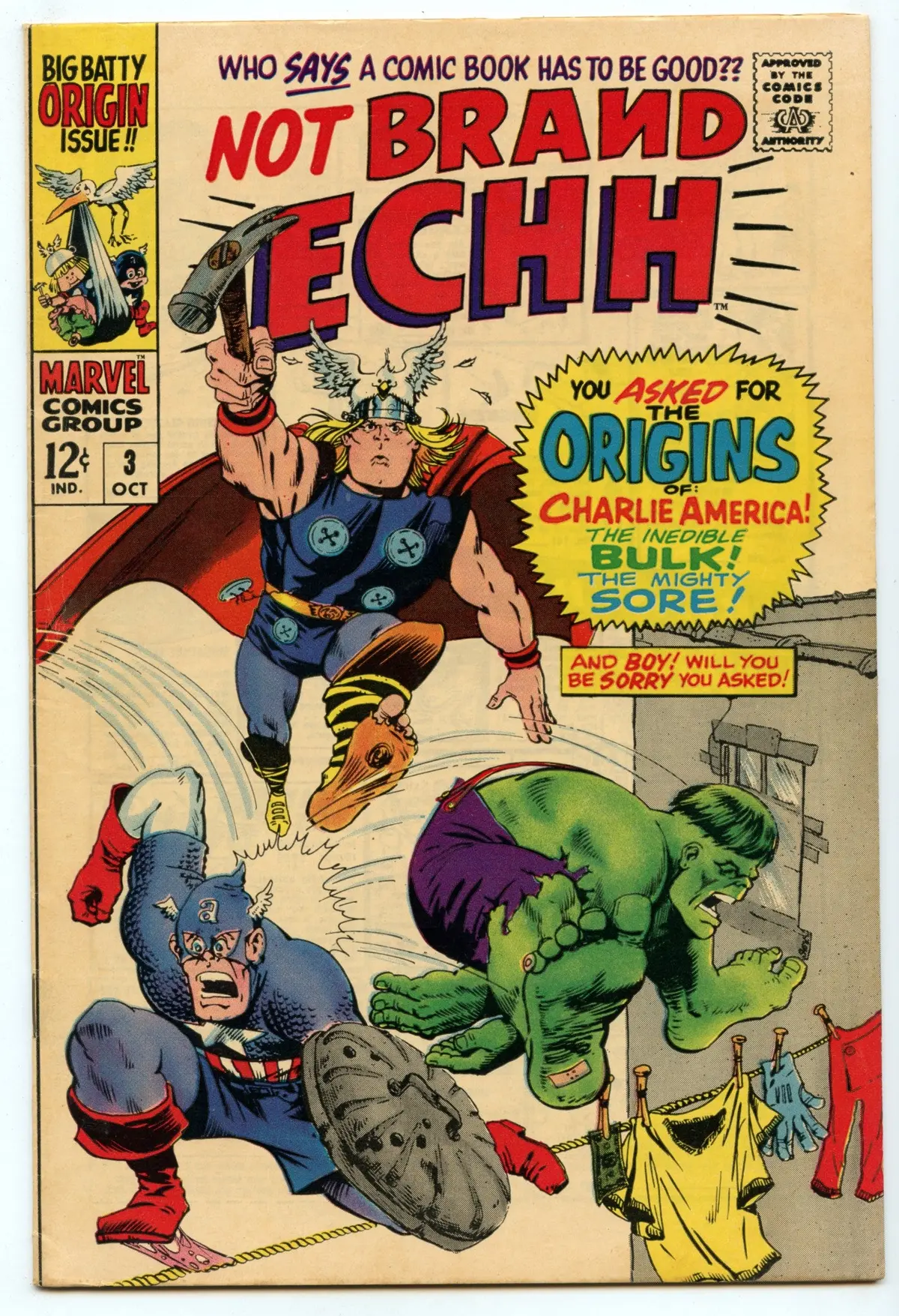 Not Brand Echh 3 (Oct 1967) Fi/Vf (7.0) 1