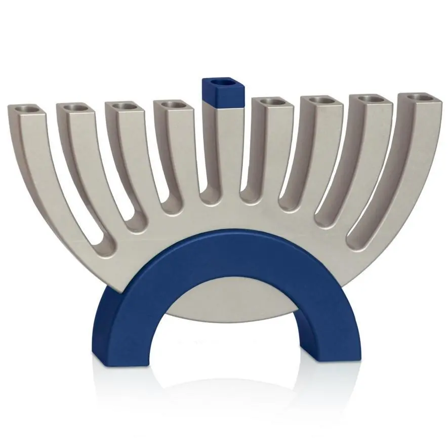 Anodized Aluminum Matte Flipping Menorah 1