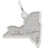 Sterling Silver New York State Charm 1