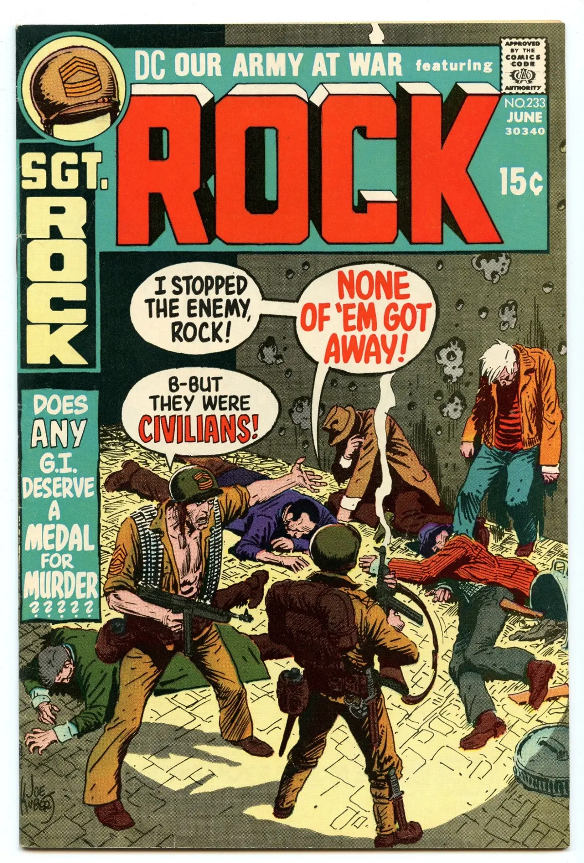 Our Army At War 233 (Jun 1971) Vf- (7.5) 1