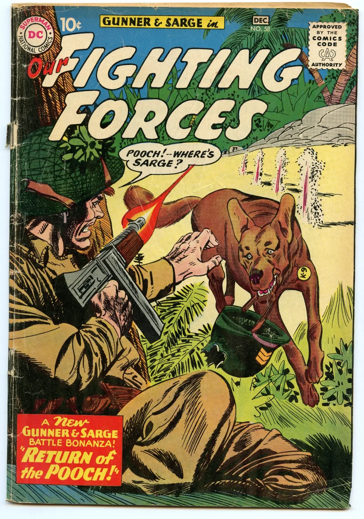 Our Fighting Forces 58 (Dec 1960) Gd/Vg (3.0) 1
