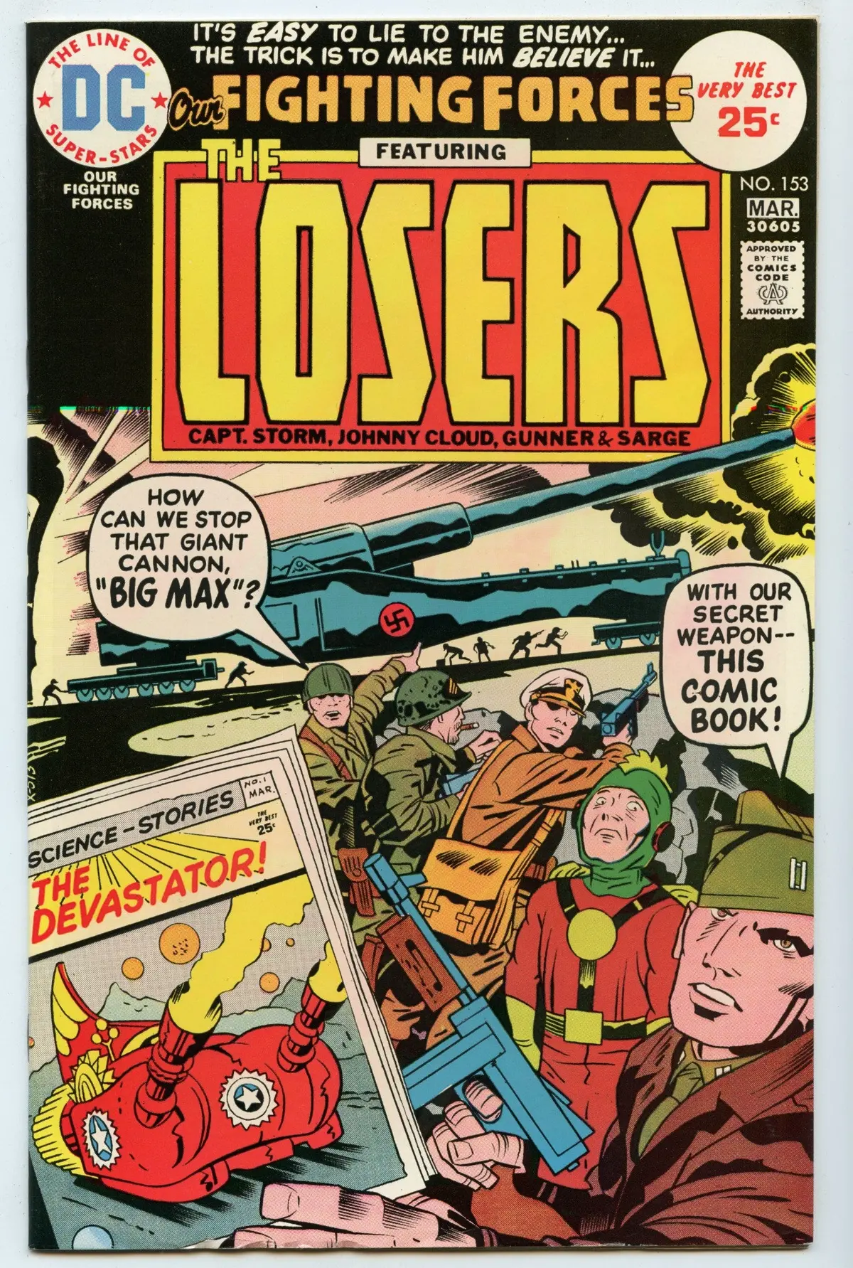 Our Fighting Forces 153 (Mar 1975) Vf (8.0) 1