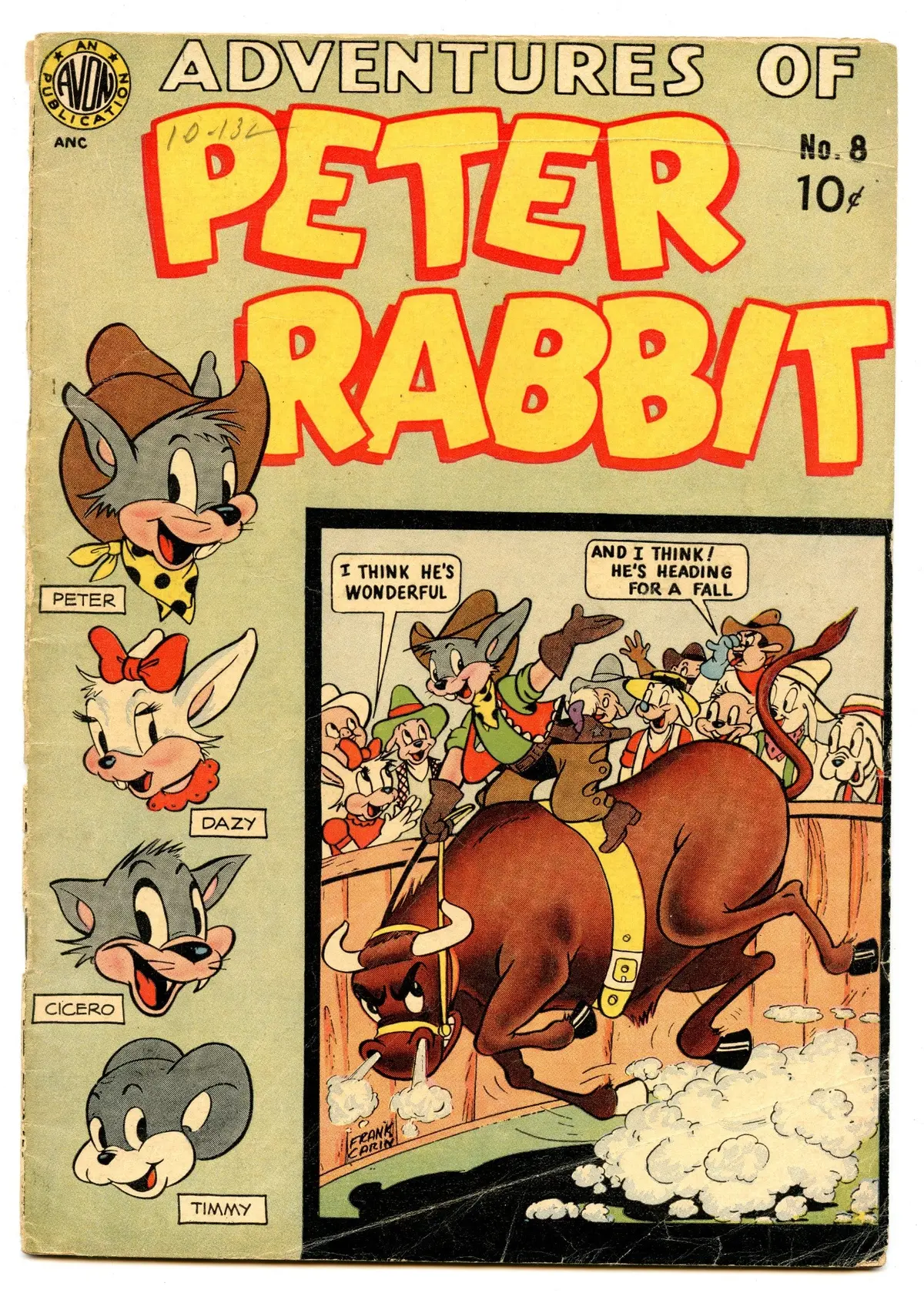 Peter Rabbit 8 (Dec 1950) Vg- (3.5) 1