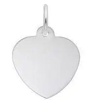 Sterling Silver Heart Classic Charm 1