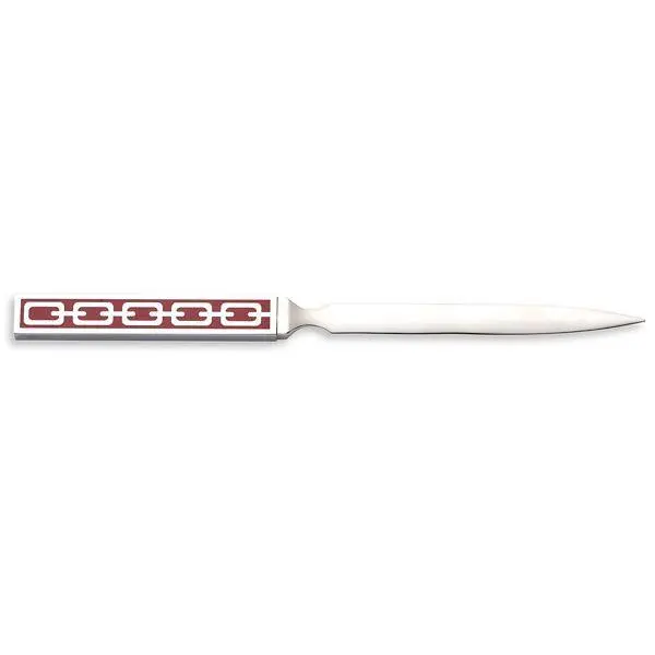 Silver Plate Poppy Silver Link Letter Opener 1