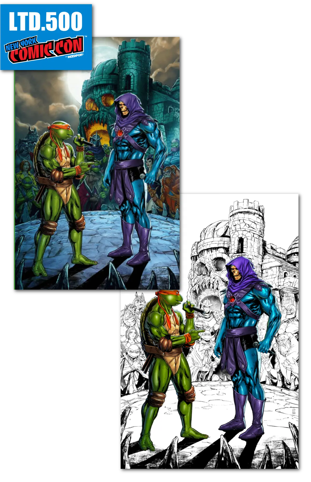 Nycc Exclusive Turtles Of Greyskull #1 Set Raymond Gay 1