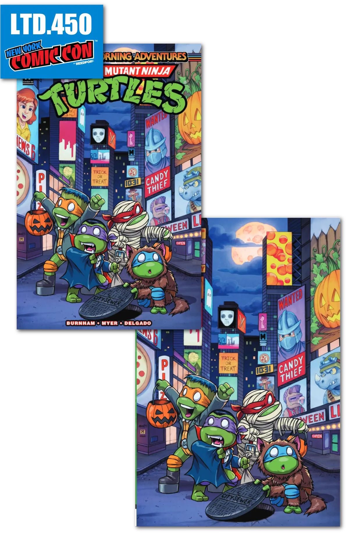 Nycc Exclusive Tmnt Sma #17 Halloween Special Set Jason Meentz 1