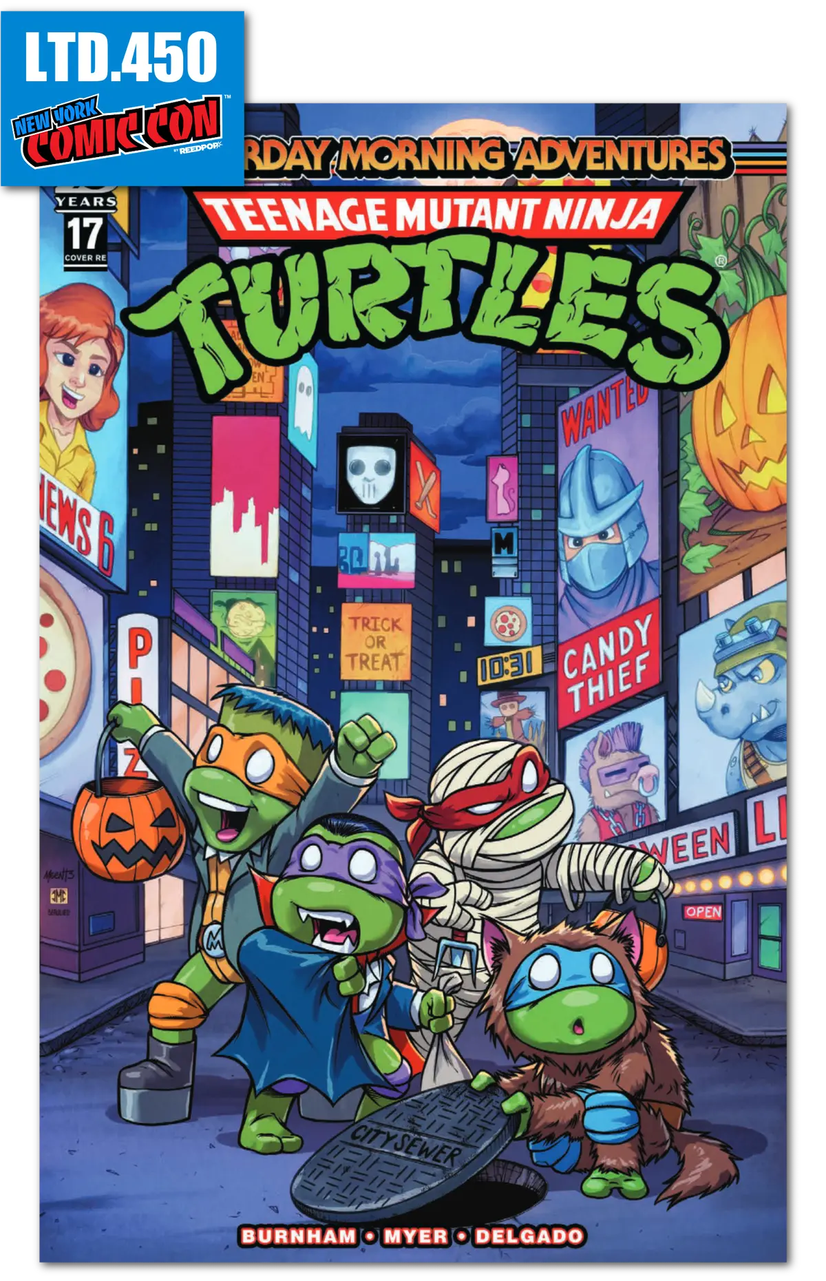 Nycc Exclusive Tmnt Sma #17 Halloween Special Trade Jason Meentz 1