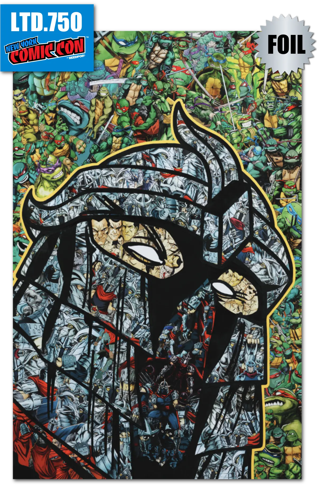 Nycc 2024 Exclusive Tmnt #1 (2024) Shredder Foil Mr Garcin /750 1