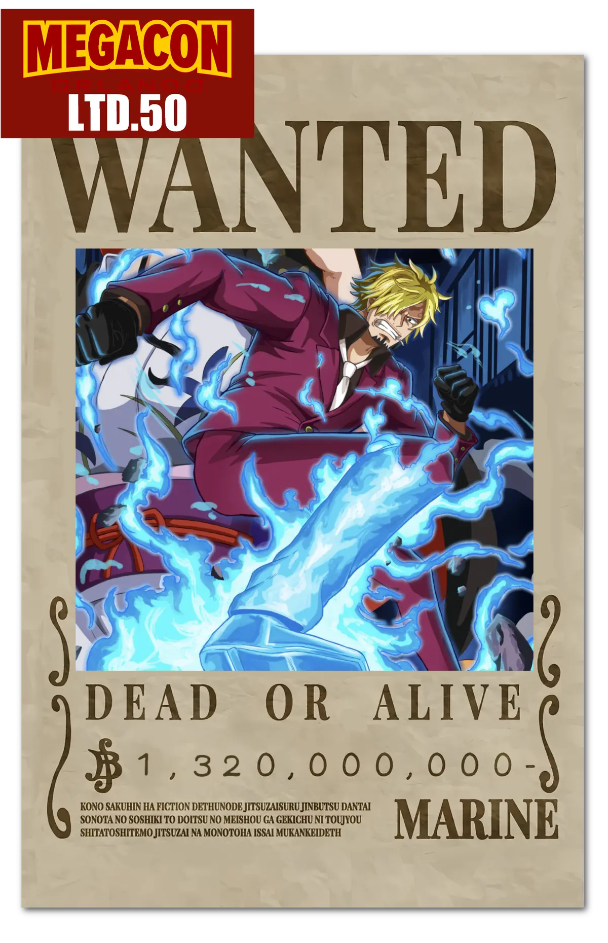 Megacon Wanted: Sanji Ismain Dahouse Exclusive 2025 1