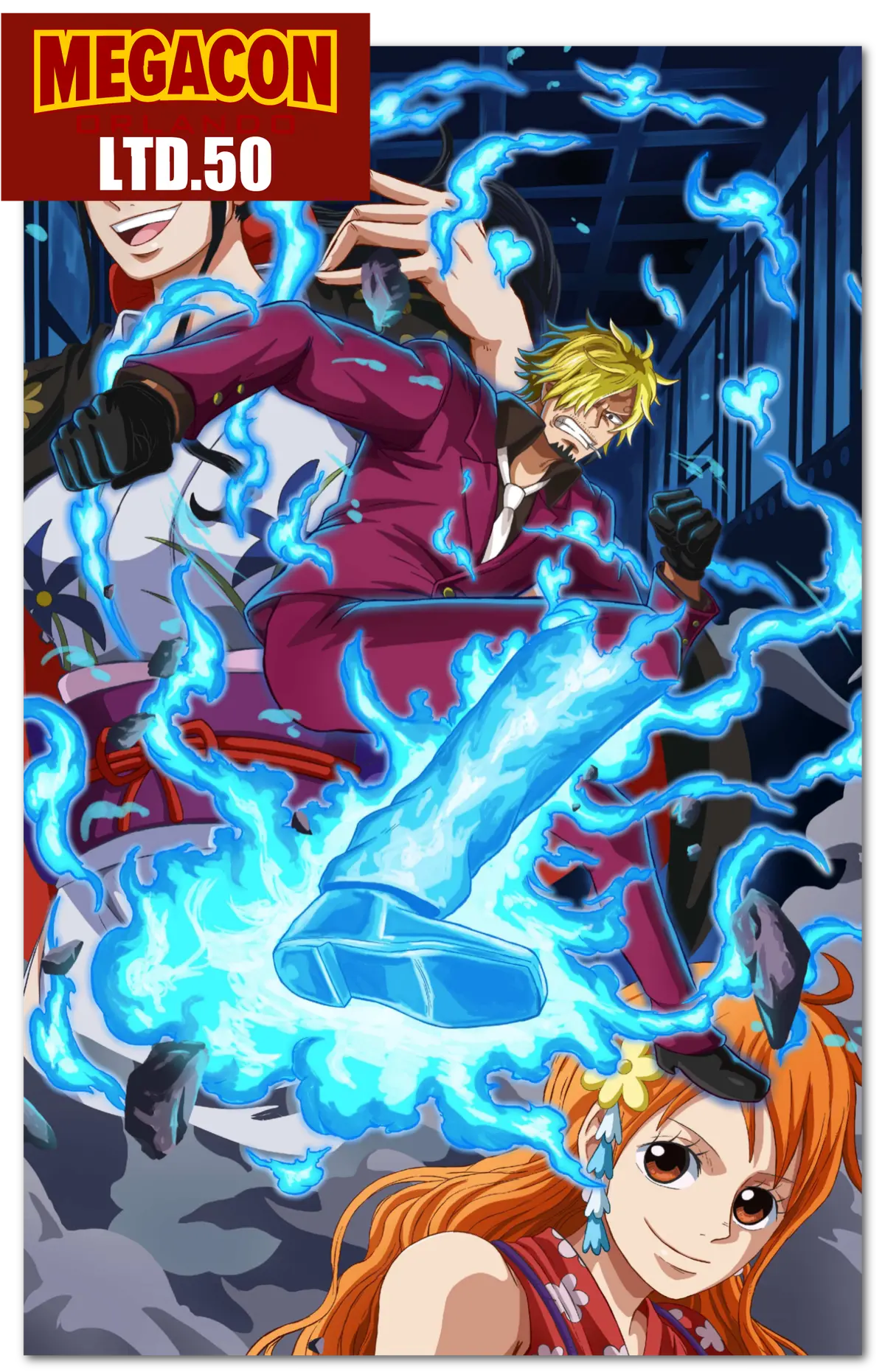 Megacon Full Art Sanji Emobossed Ismain Dahouse Exclusive 2025 1