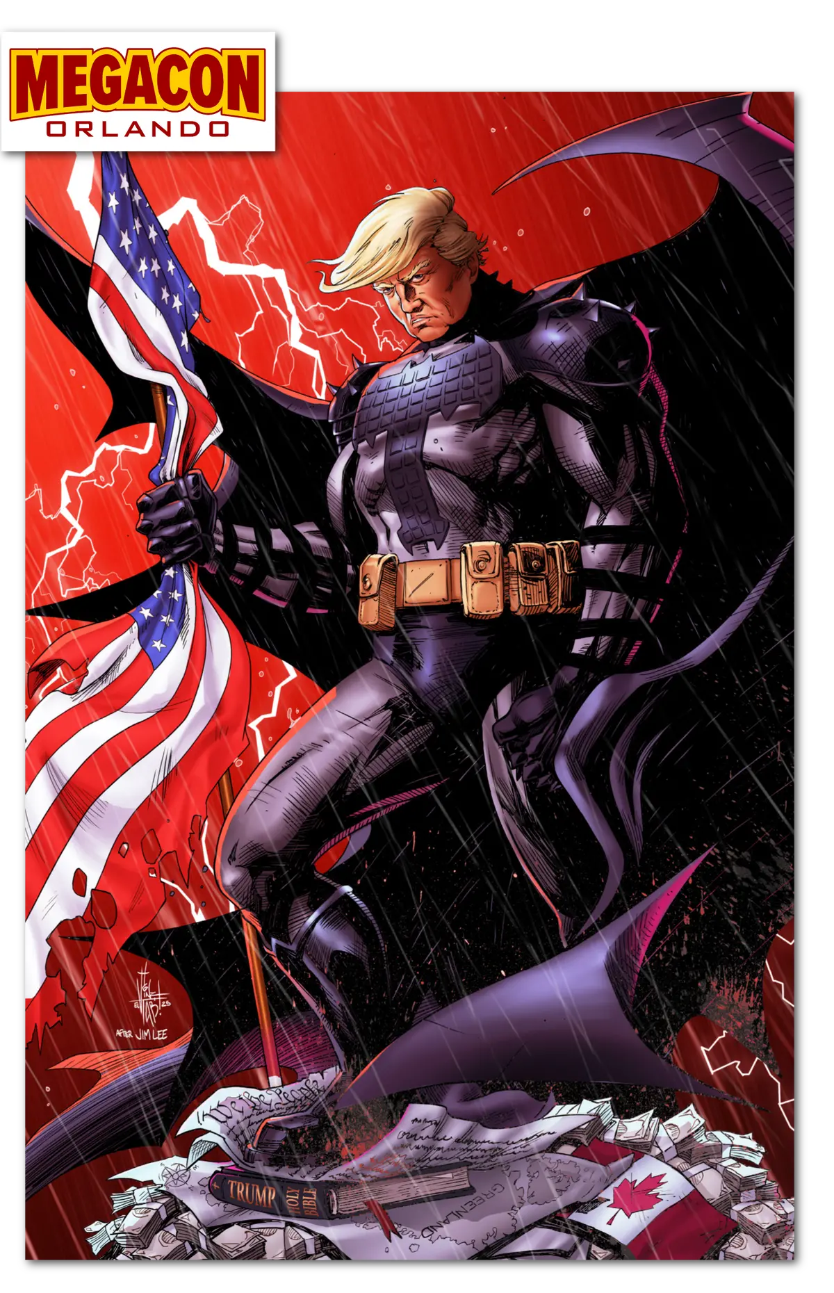 2026 Megacon Exclusive Political Powers "Donald Trump" Cvr B  /100 Tidalwave 1