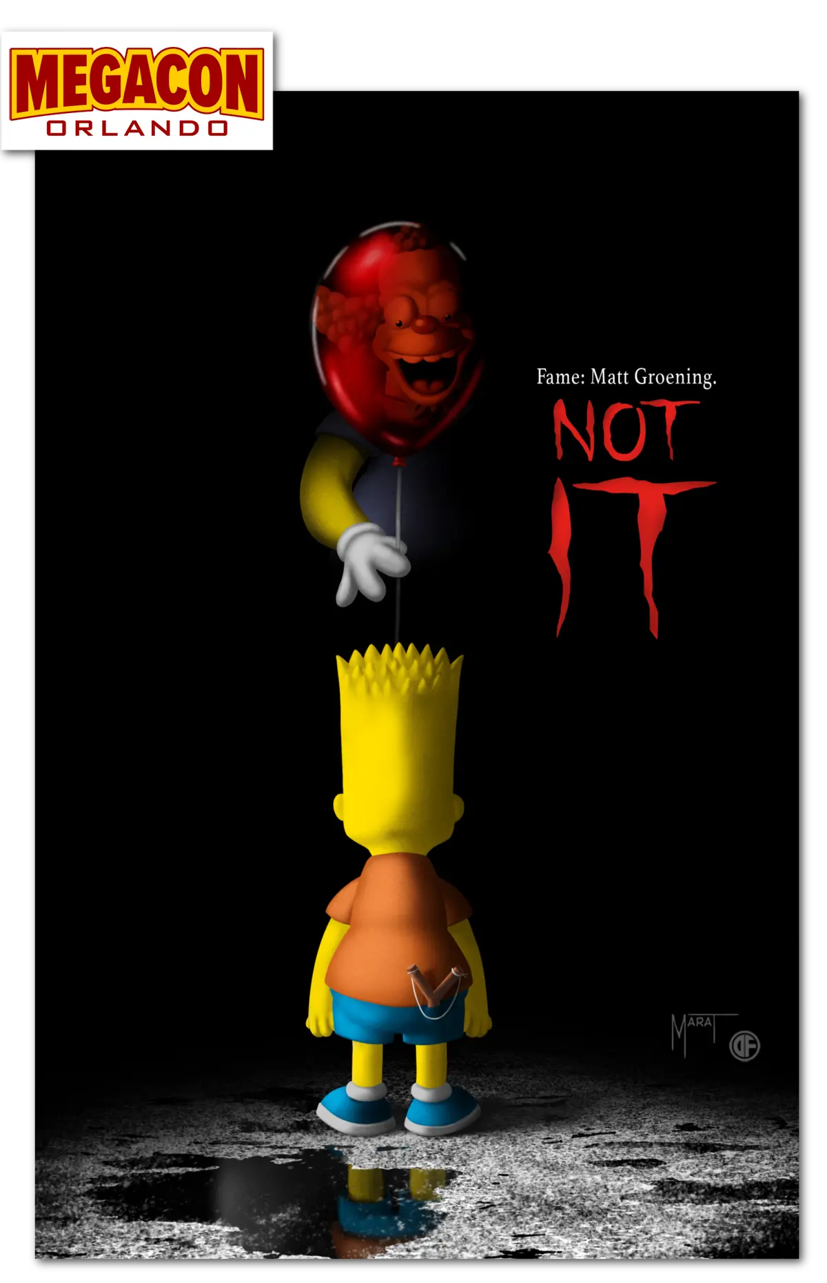 2026 Megacon Exclusive Matt Groening 'Not It' Cvr B Marat Mychaels /100 1