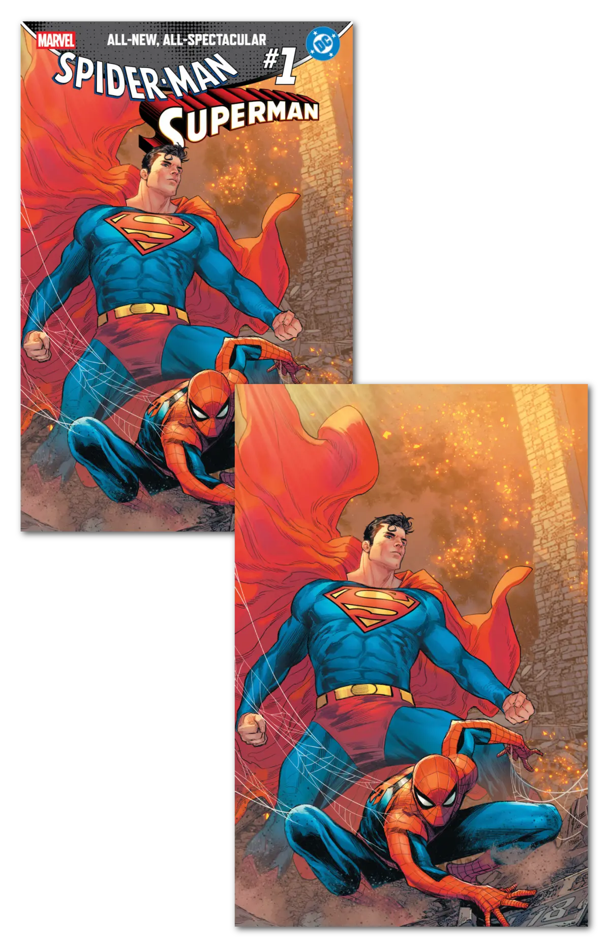 Marvel/Dc: Spider-Man/Superman #1 Set (Trade & Virgin) Exclusive Marco Checcetto 1