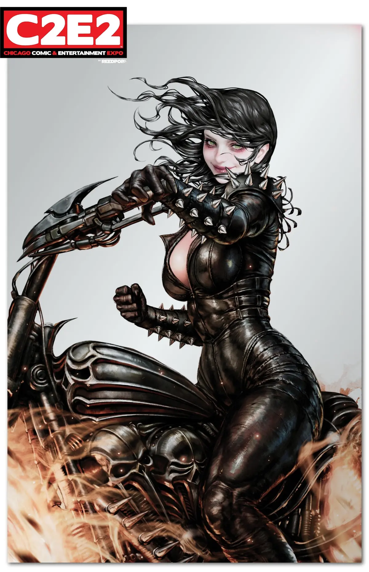 **Tonight 7Pm Est**  2026 C2e2 Exclusive "Spirit Of Vengeance" Sketchbook Holofoil Signed By Kyuyong Eom 1