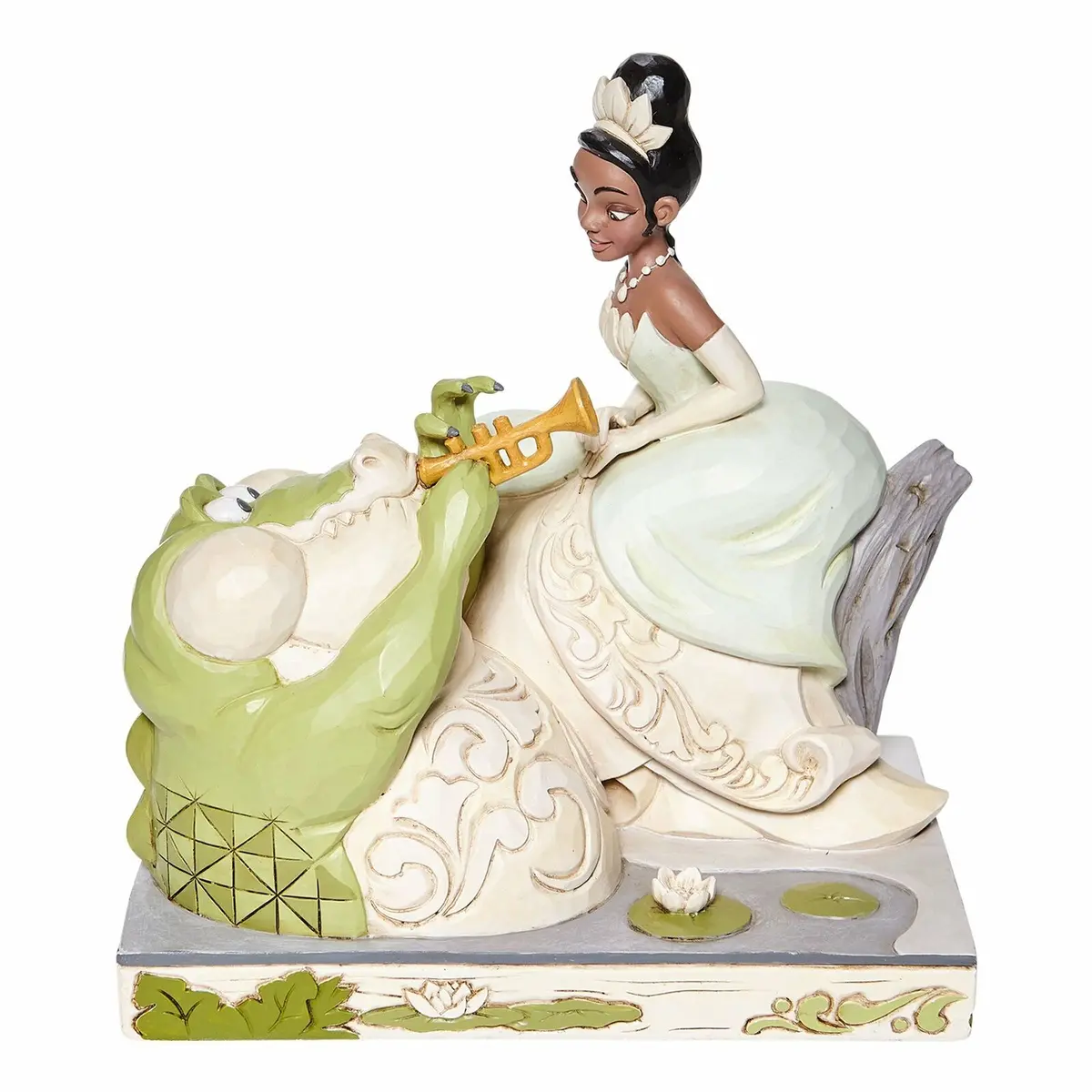Disney Traditions - White Woodland Tiana W/Louie 1