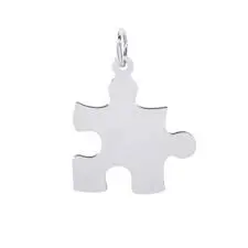 Sterling Silver Puzzle Charm Charm 1