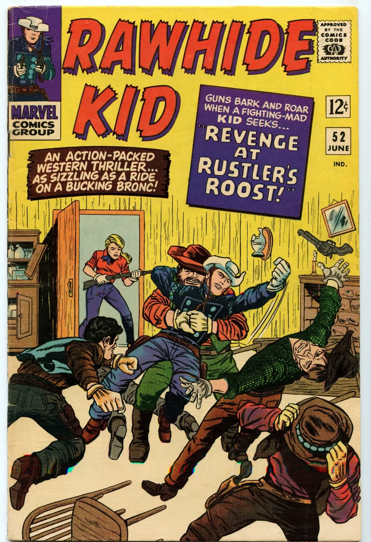 Rawhide Kid 52 (Jun 1966) Vg/Fi (5.0) 1