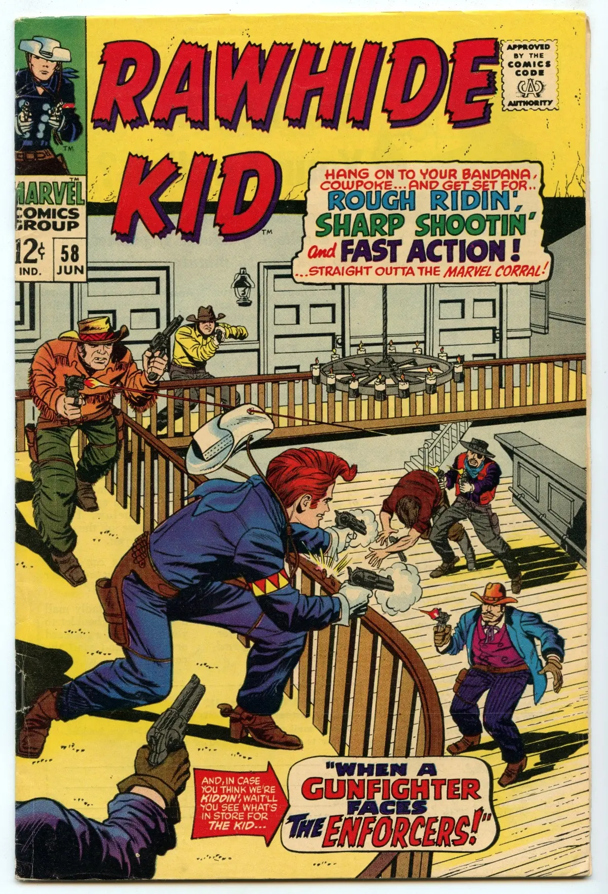 Rawhide Kid 58 (Jun 1967) Vg (4.0) 1