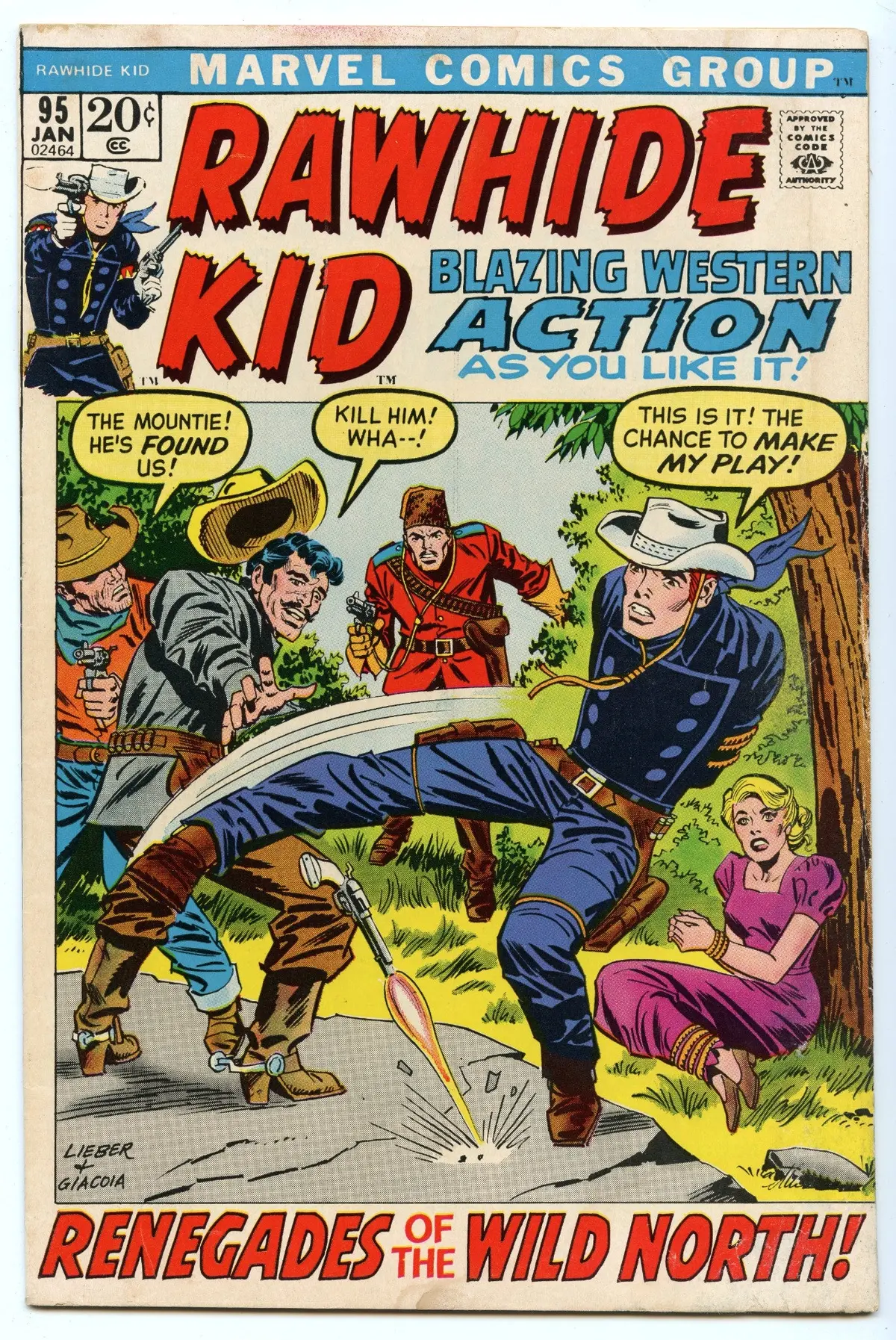 Rawhide Kid 95 (Jan 1972) Vg+ (4.5) 1