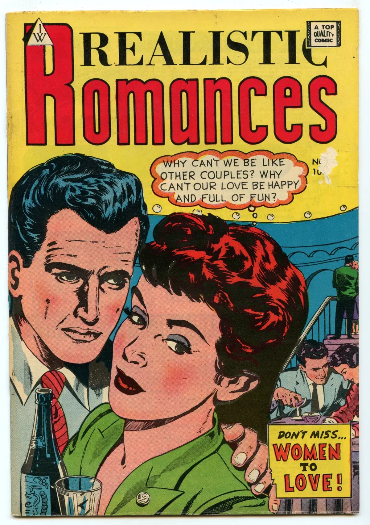 Realistic Romances 9 (1958) Vg (4.0) - I.W Reprint 1