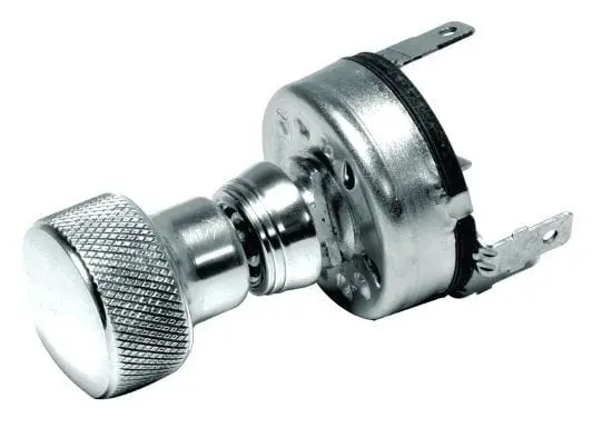 So-Cal Speed Shop Polished Knurled Wiper Switch Knob – 2-Position, Chrome-Plated (So001-6079) 1