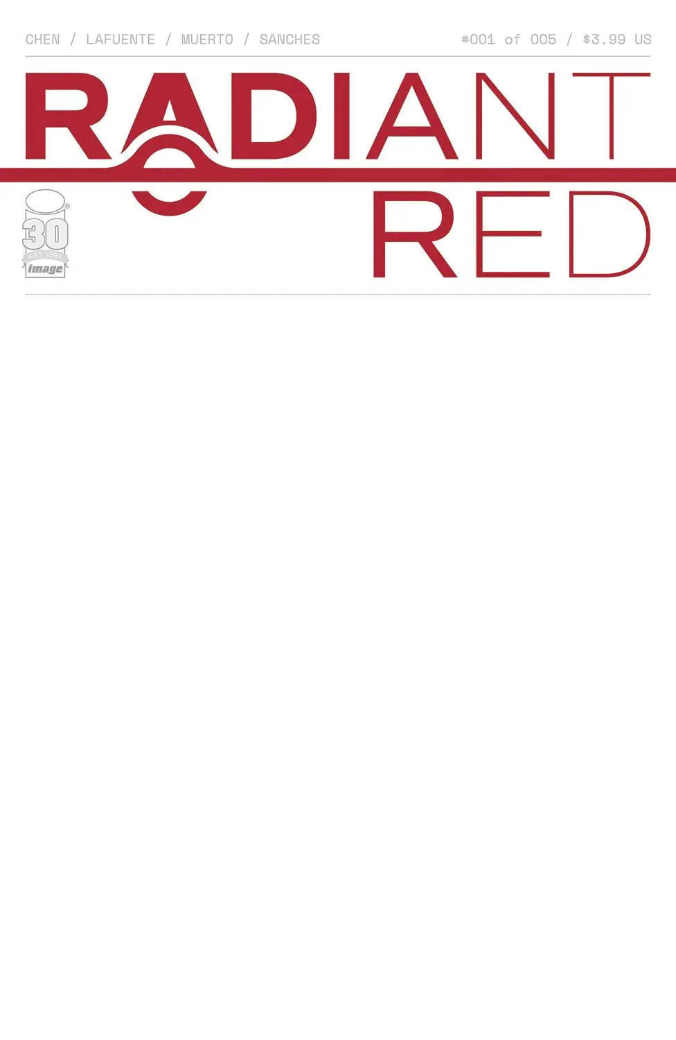 Radiant Red #1 (Of 5) Cvr C Blank Cvr 1