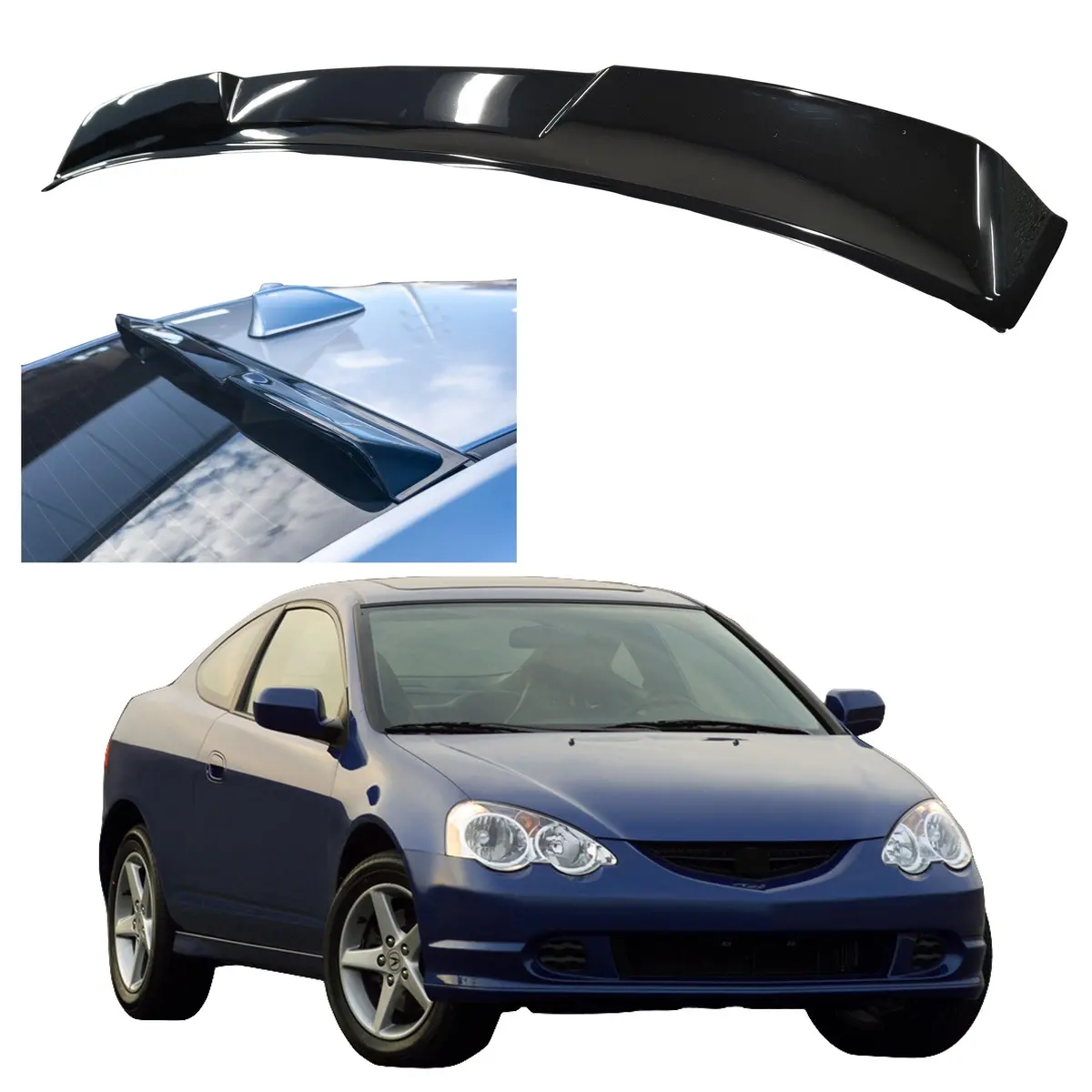 Rear Roof Spoiler - V Style | Fits Acura Rsx  (2002-06) 1