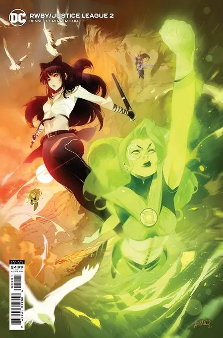 Rwby Justice League #2 (Of 7) Cvr B Simone Di Meo Card Stock Var 1