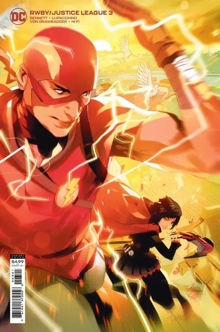 Rwby Justice League #3 (Of 7) Cvr B Simone Di Meo Card Stock Var 1