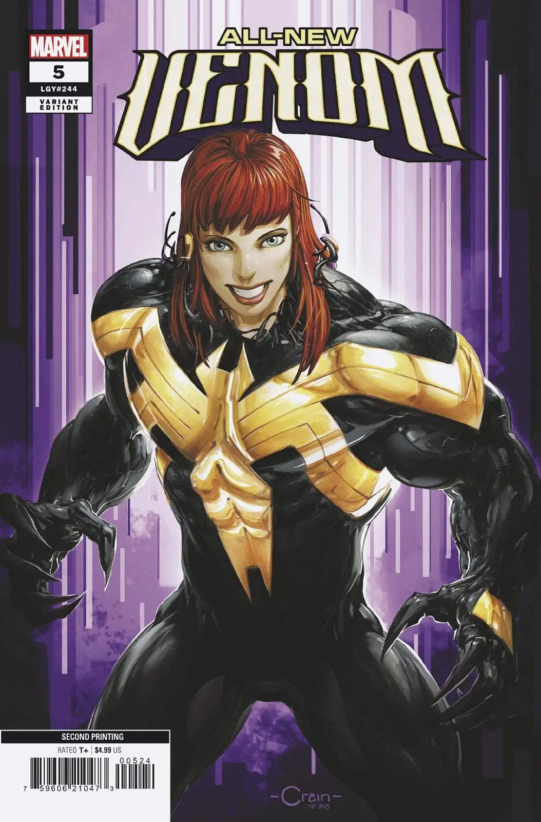 All New Venom #5 2Nd Ptg Clayton Crain Var 1