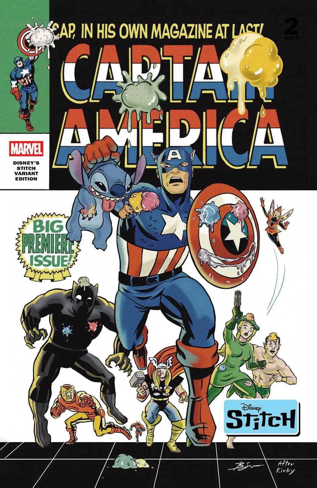 Captain America #3 Ben Su Disney Stitch Variant 1
