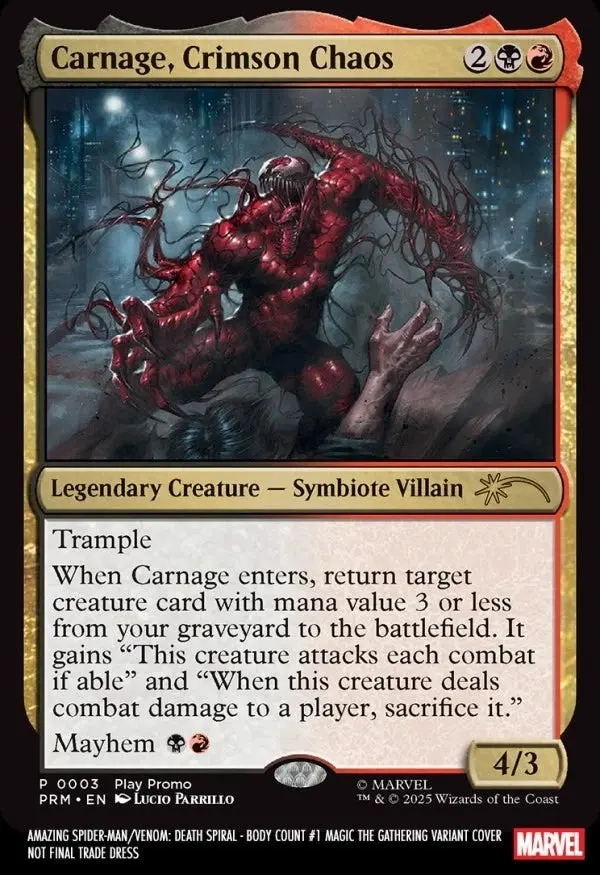 Amazing Spider-Man/Venom: Death Spiral - Body Count #1 Lucio Parrillo Magic: The Gathering Variant [Ds] (5/13/26) 1