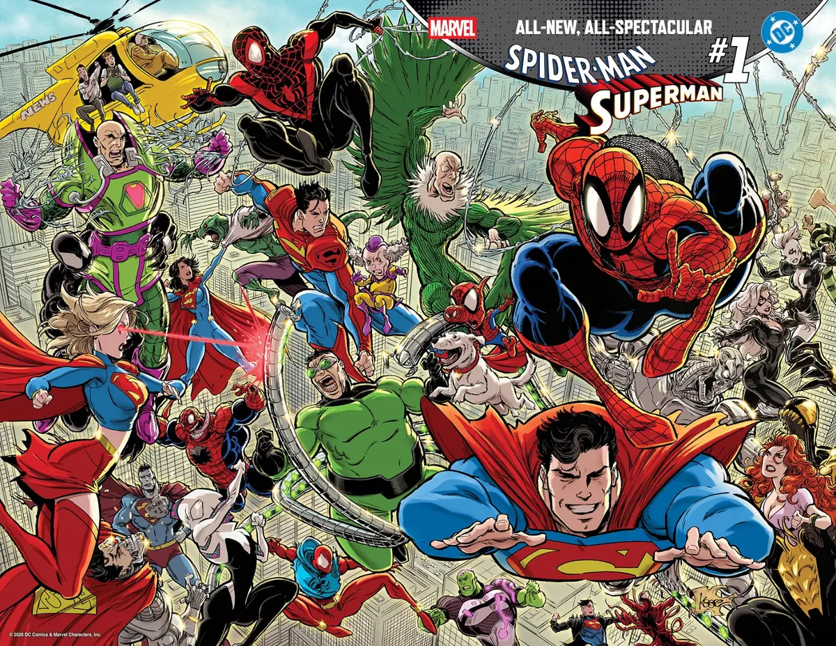 Marvel/Dc: Spider-Man/Superman #1 Kaare Andrews Wraparound Variant 1