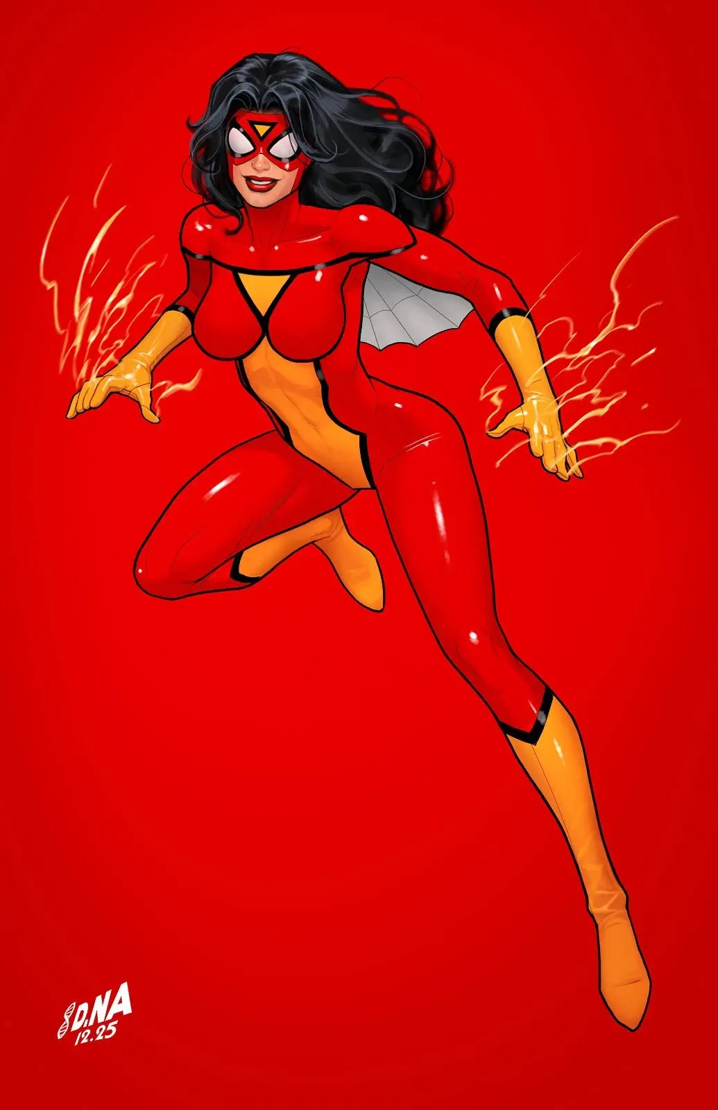 Amazing Spider-Man #22 David Nakayama Color Block Red Virgin 1/50 Variant (Corner Ding) 1