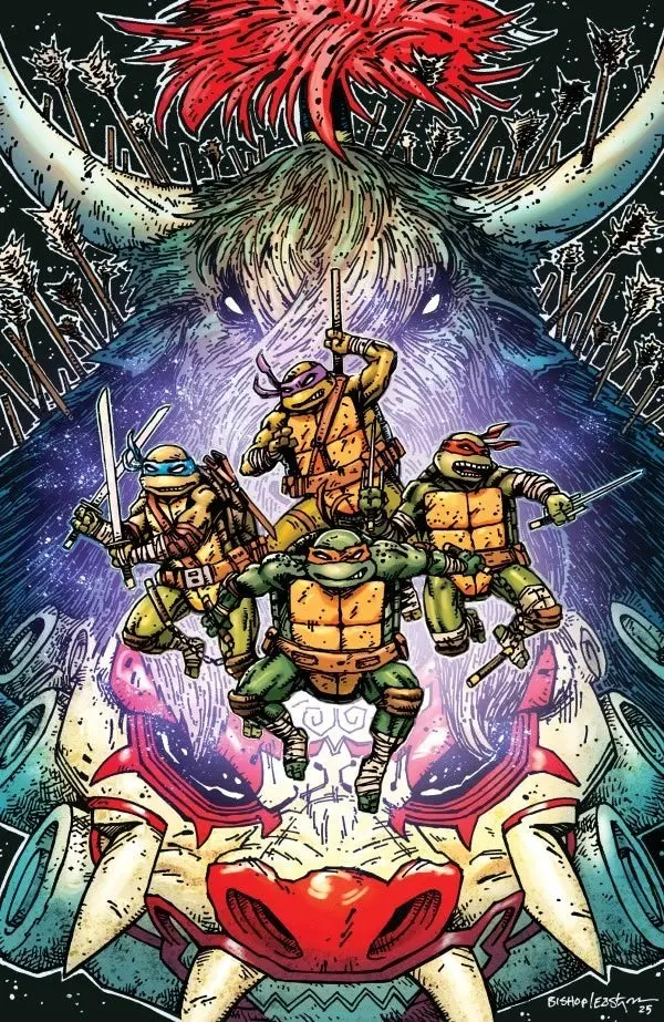 Teenage Mutant Ninja Turtles #13 Variant Ri 1/25 (Eastman & Bishop Full Art) 1