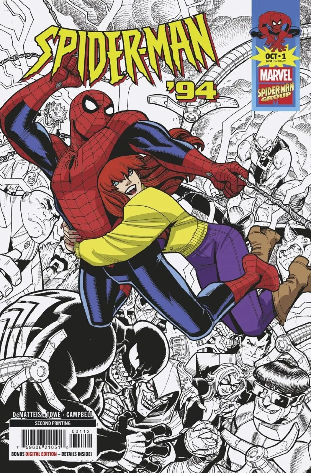 Spider-Man '94 #1 Nick Bradshaw 2Nd Printing Variant 1