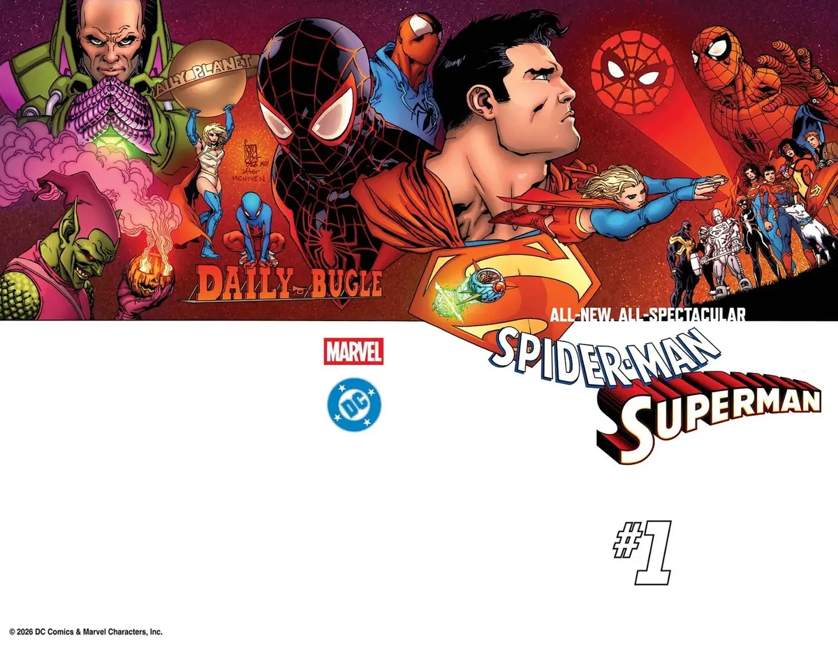 Marvel/Dc: Spider-Man/Superman #1 Giuseppe Camuncoli Homage Variant 1
