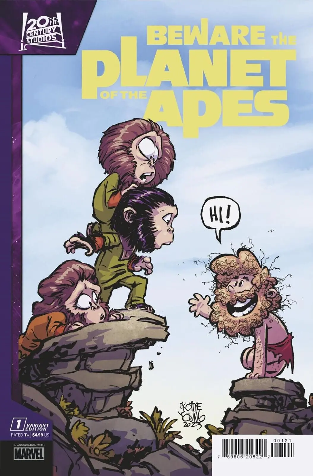 Beware The Planet Of The Apes #1 Skottie Young Var 1