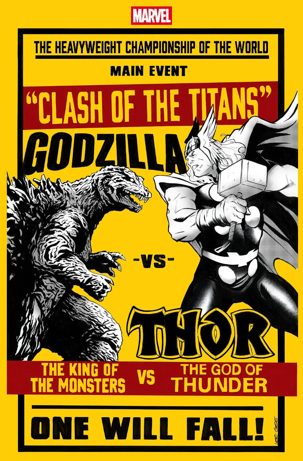 Godzilla Vs Thor #1 Lee Garbett Versus Var 1